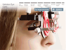 Tablet Screenshot of heloteseyecare.com